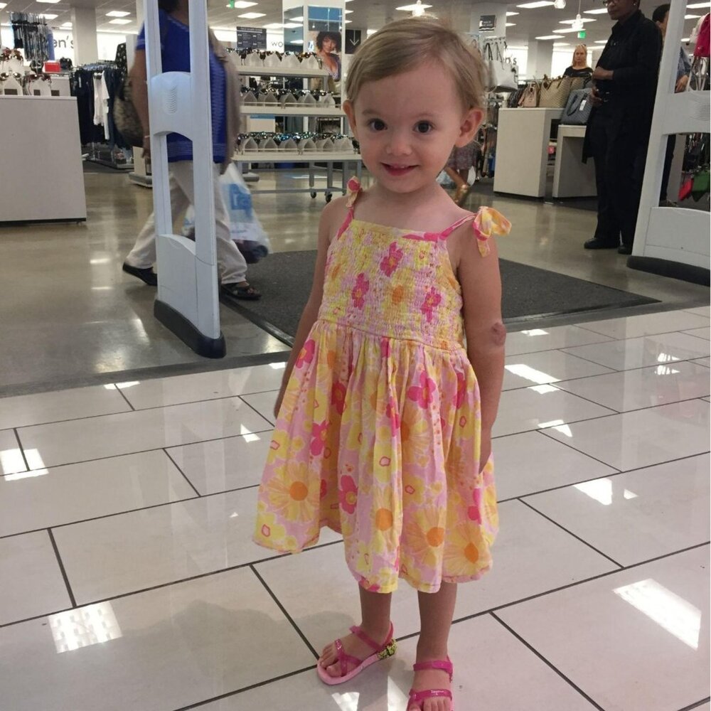 ESPRIT Summer Dress Girls 18 Months Floral Yellow Pink Smocked Flowers Toddler - Picture 7 of 7